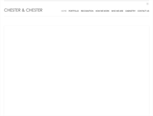 Tablet Screenshot of chesterandchester.com